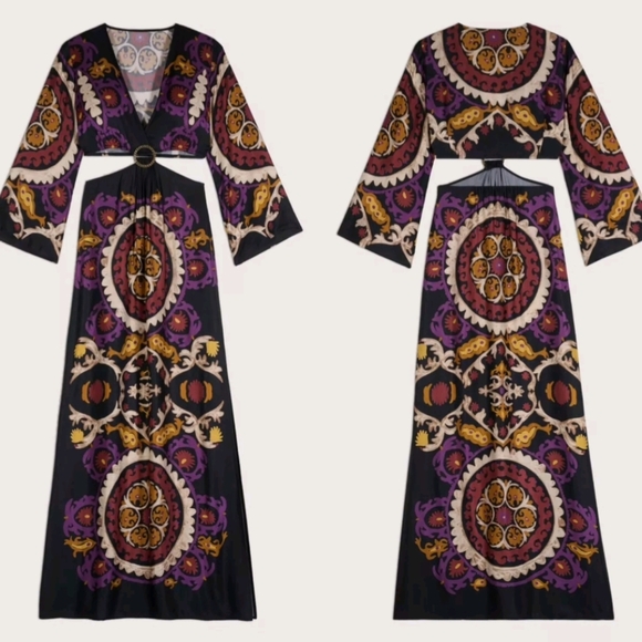 Ba&Sh robe falva floral cut out maxi dress  Size Small - Picture 2 of 16